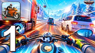 Traffic Moto Rider City - Gameplay Walkthrough Part 1 - Traffic Bike Race (iOS, Android) screenshot 1