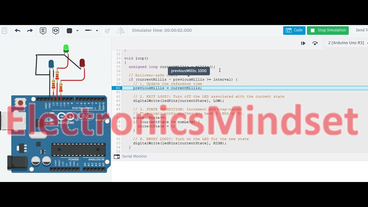 Multiple Blinking LED on Arduino - YouTube