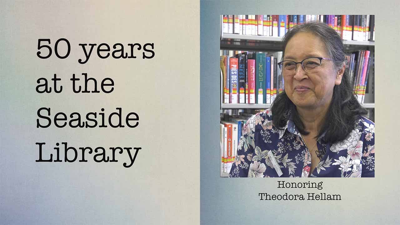 Honoring Theodora Hellam: 50 years at the Seaside Library