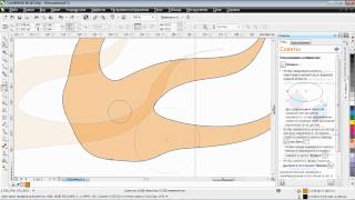 Магия инструмента «Мастихин» в Corel DRAW X6 Магия инструмента «Мастихин» в Corel DRAW X6