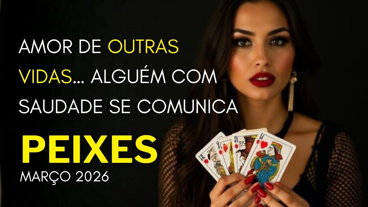 PEIXES 🔮 MARÇO/26 ♓ AMOR DE OUTRAS VIDAS… ALGUÉM COM SAUDADE SE COMUNICA.
