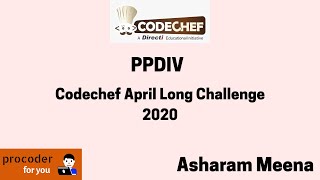 Details Codechef April Long Challenge 2020 | PPDIV News