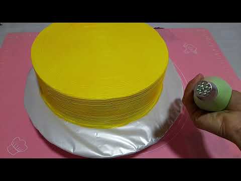 Ad günü tortunun bəzədilməsi Çox asan tort modeli Cake Decoration