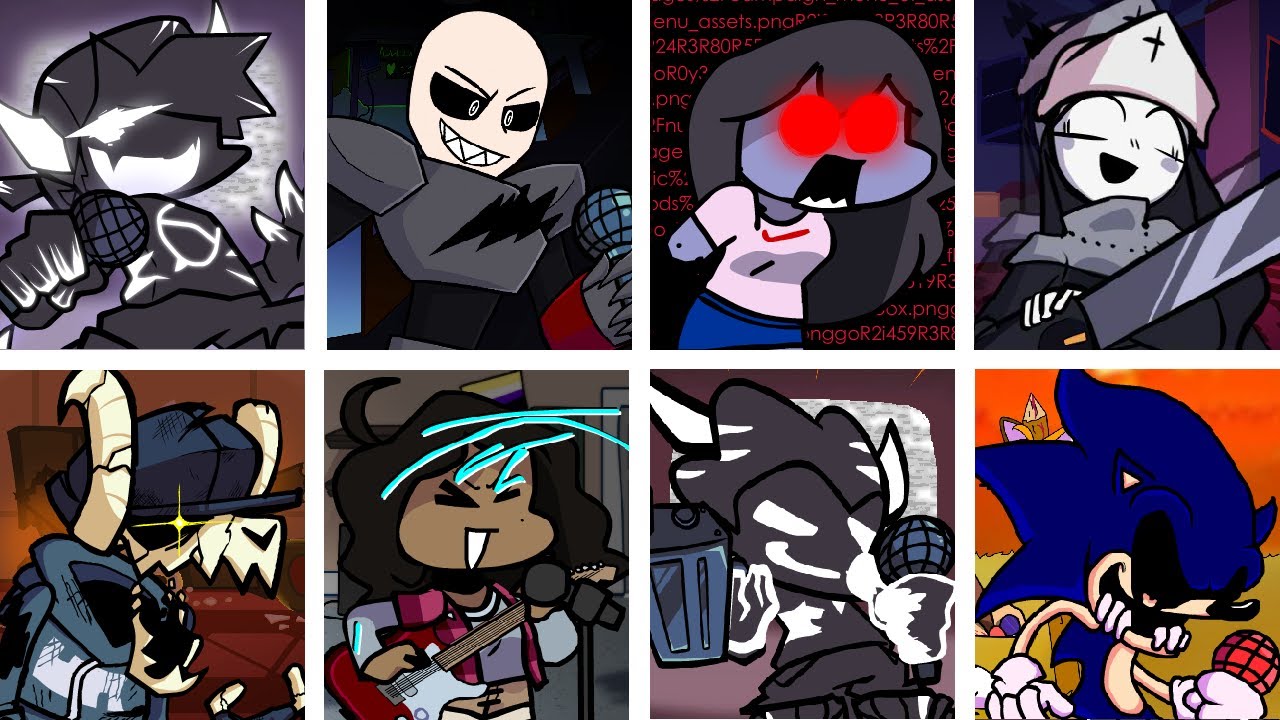 Неврозы, но каждый ход поёт другой персонаж (FNF Неврозы, но каждый поёт)