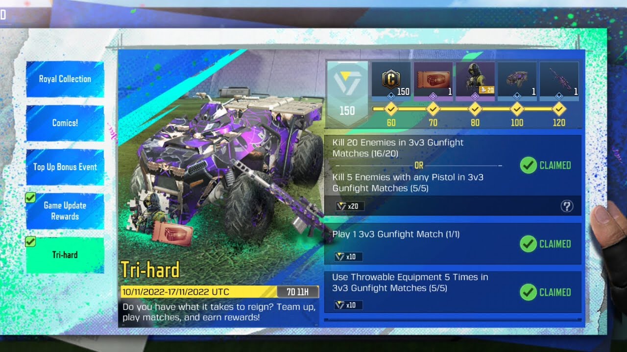 COD Finished All Task [ Tri hard],3v3 Gunfight Missions YouTube