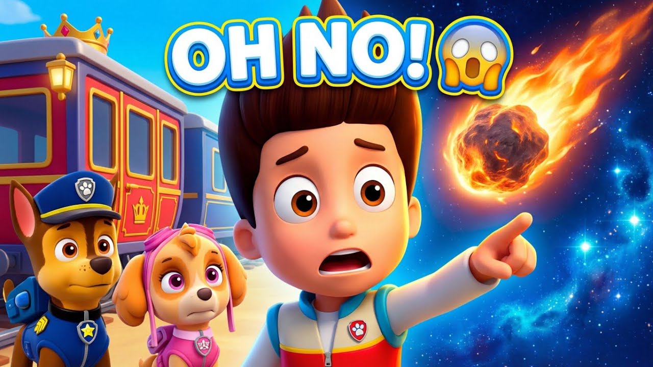 PAW Patrol The Royal Train & Space Asteroid Rescue! 🚊🚀 Chase & Skye Save the Day!