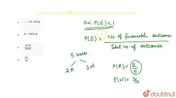 Which of the following can be the probability of an event? | CLASS 10 | PROBABILITY | MATHS | Do...