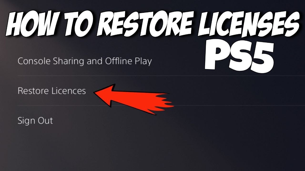 How to restore licenses on PS5 and why you would want to do it – Game News