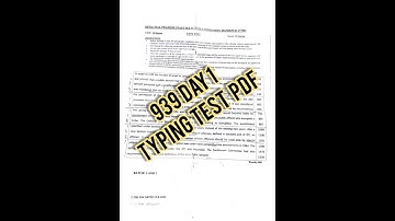 22 August 2022 hpssc Day 1 typing test pdf post code 939 ll