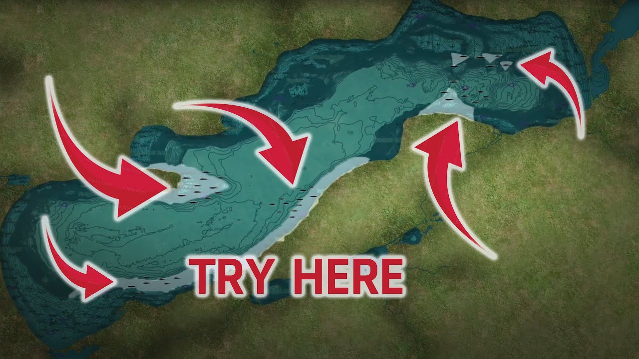 Место ловли форели на озере Грин-Лейк в Висконсине – осень