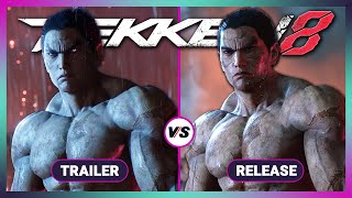 TEKKEN 8 Reveal Trailer vs Release - Graphics Comparison