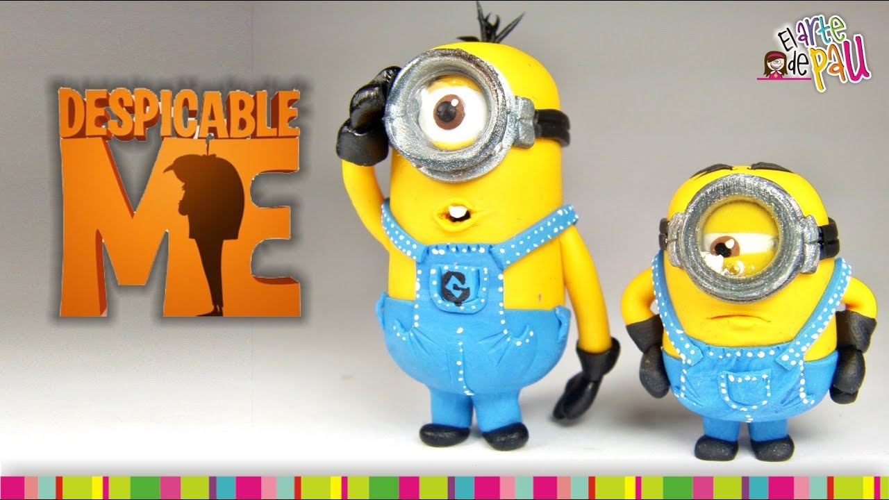(Parte 1) MINIONS Polymer Clay Tutorial / Minions de Arcilla Polimérica (Despicable Me)