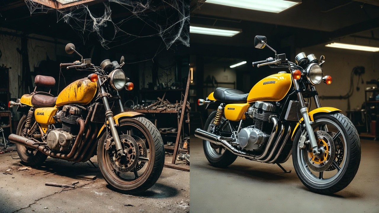 ASMR Motorcycle Restoration | Full Rebuild of 1977 Kawasaki Z1000 – Abandoned to Brand New