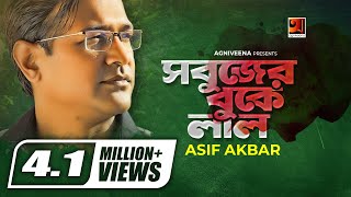 Sobujer Buke Lal Asif Bangla Song 2023 Official Lyrical Video