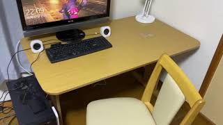 ニトリで机と椅子を買った