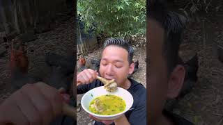 Hey everyone, let's dig in! Today it's chicken soup with rice. Simple and satisfying, another meal
