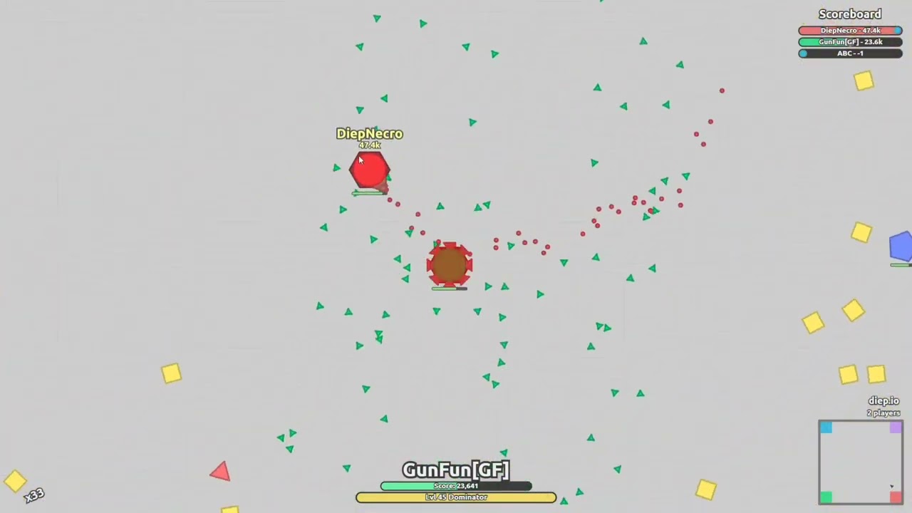 Diep.io Sandbox Cheats in 4tdm! New Diep.io Fan-game