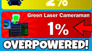 The NEW GREEN LASER CAMERA MAN is OVERPOWERED!! (Toilet Tower Defense)