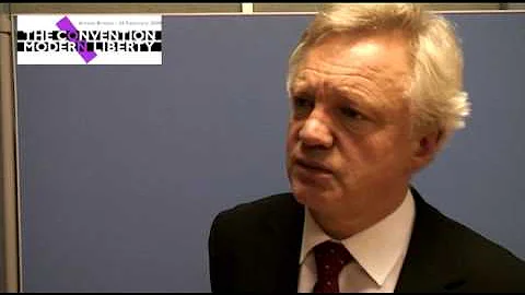 David Davis MP interviewed at the Convention on Modern Liberty
