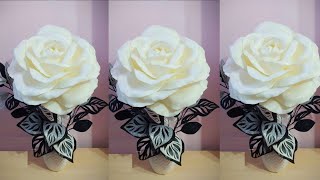 How to make roses from plastic bags - flower crafts ideas