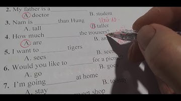 Giải đề thi Học Kỳ 2 Tiếng Anh Lớp 4 Đề số 3