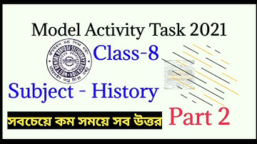 Model activity task class 8 history part 2 | Class 8 model activity task history part 2 answer