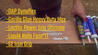 Construction Adhesive Tests