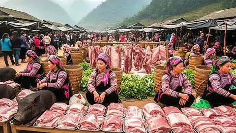 Secret Border Market Revealed Raw Local Life and Incredible Street Food I Local Market Vietnam