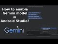 How to enable Gemini model in Android Studio? #gemini #geminiapi #api #googlegemini #android