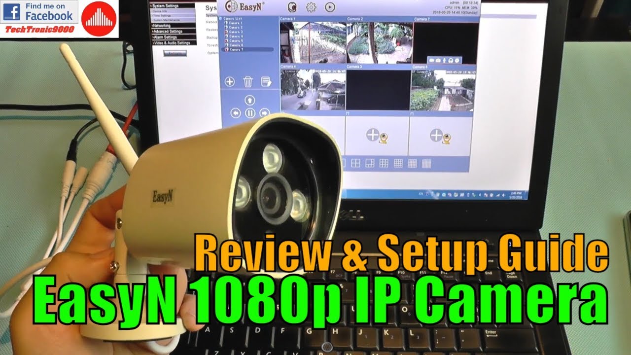 EasyN HD 1080P 2MP Wireless IP Camera - Review & Setup Guide - YouTube