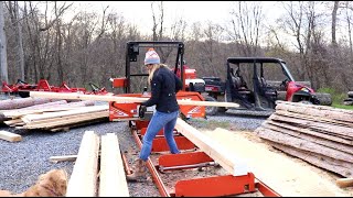 #751 Sawing Dimensional Lumber on The Woodmizer Sawmill