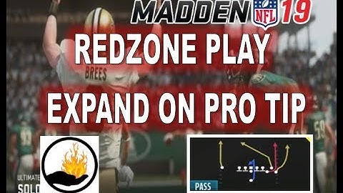 MADDEN 19 REDZONE PLAY - BUILD OFF OF PRO CONCEPT TO SCORE EVERYTIME