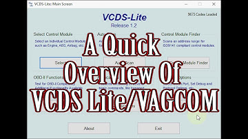A Quick Overview of VCDS Lite/VAGCOM