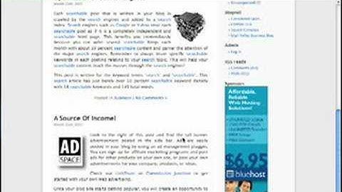 Take a quick tour of Wordpress 2.6.1