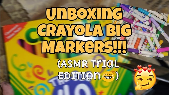CRAYOLA SUPERTIPS 100, unboxing and swatches