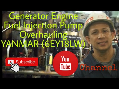 How to Overhaul Generator Engine Fuel Injection Pump (YANMAR 6EY18LW)