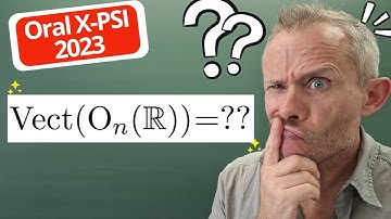 Groupe orthogonal : oral X + exo classique