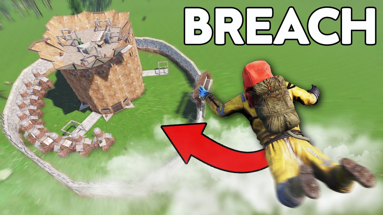 Парашютный прыжок на крышу кемпера... - Rust