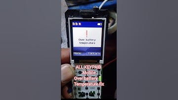 All keypad over battery 🔋 temperature 🌡️ solution #battery