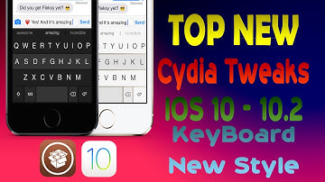 Top New IOS 10-10.2 Cydia Tweaks NEW KEYBOARD STYLE / 2017📱