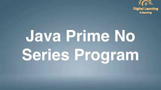 73 Java Prime No Series | Online Training Download app from below link