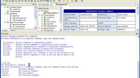 Lattice Diamond Tcl脚本支持