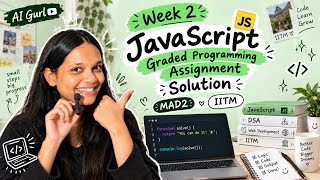 MAD 2 Programming Assignment | Javascript | Solution | Week 2 ………#mad2 #iitmbs #solution #grpa