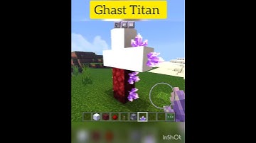 Ghast Titan in Minecraft no mod!!!!  #short #minecraft #build #tiktak