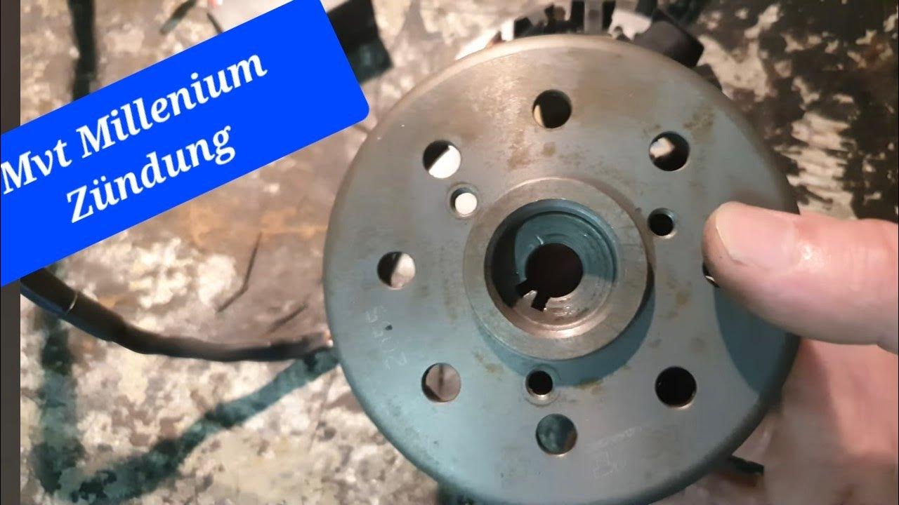 Aerox Mvt millenium Zündung einbauen einstellen zündkeil Halbmond YouTube