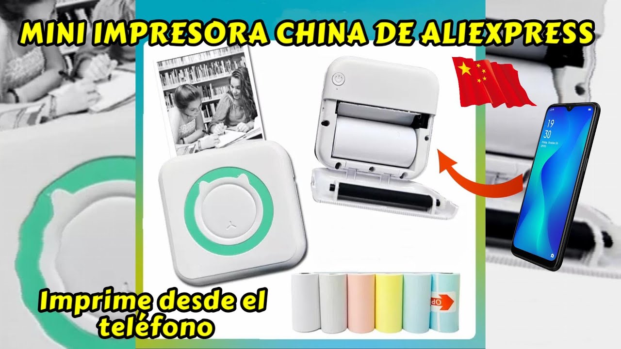 🟢🖨️Mini impresora térmica portátil ¿Cómo funciona?