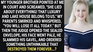 Full My brother declared in court, 'The loft and the lake house will be mine'-until the judge... Update