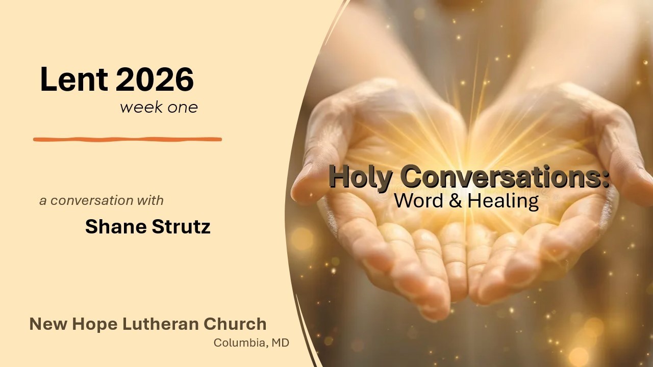 Holy Conversations: Word & Healing (week 1) - YouTube