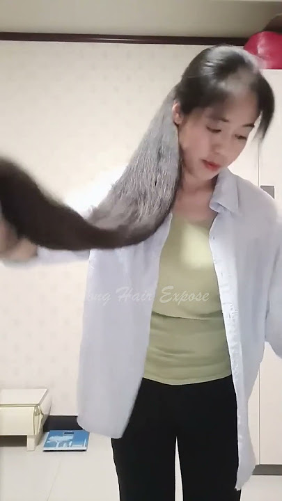Long Hair Expose | #shortsvideo #longhair #longhairponytail #longhairasian  #domesticlonghair