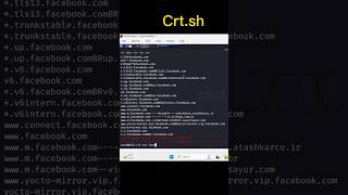 Secret Recon Trick Using crt.sh 🔍💀 (Bug Bounty ) #bugbounty #trending #viral #kalilinux
